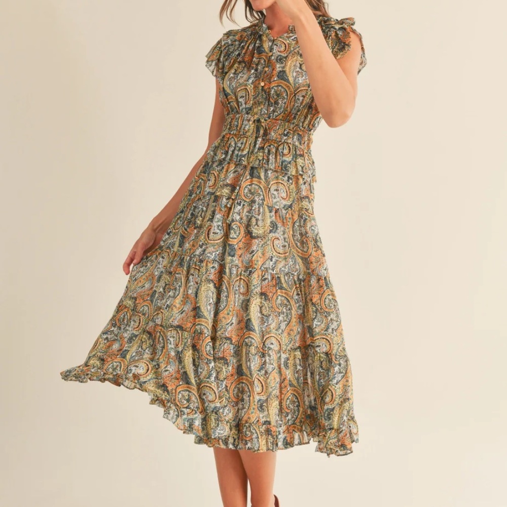 Calypso Paisley Maxi Dress